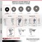 Service Caster 3 Inch Phenolic Wheel Swivel 12mm Threaded Stem Caster Set with Brake SCC SCC-TS20S314-PHR-TLB-M1215-4 - alternate 3